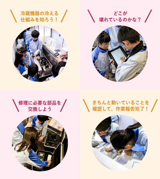 キッザニア甲子園での子供たちの様子